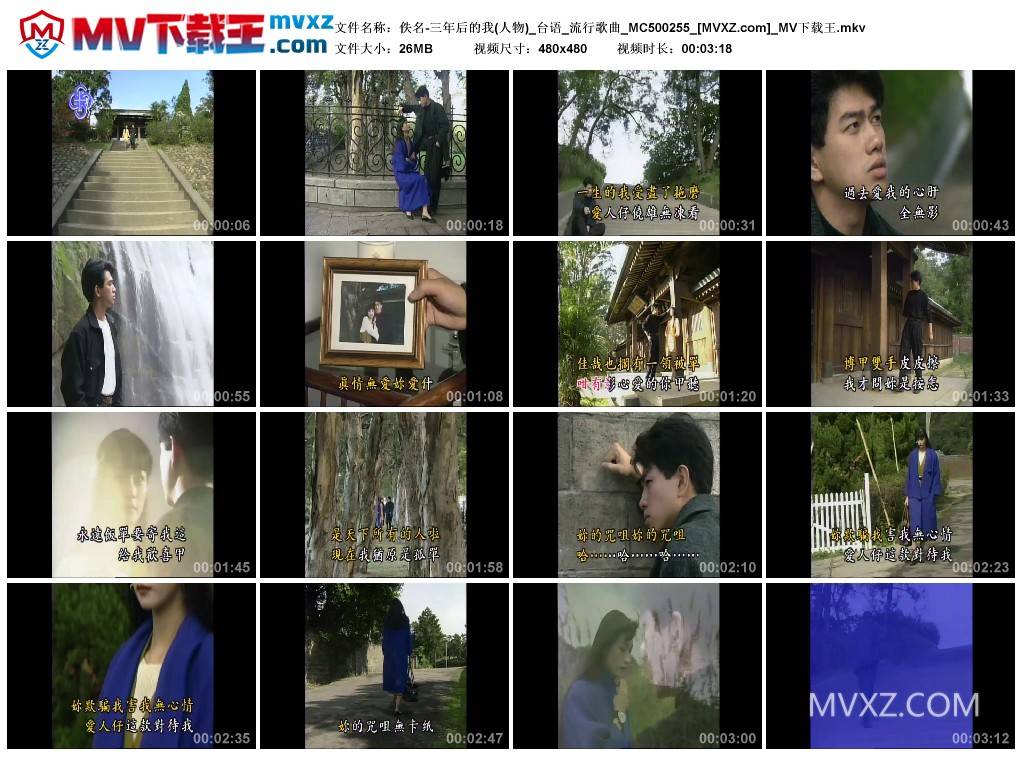 佚名-三年后的我(人物)_台语_流行歌曲_MC500255